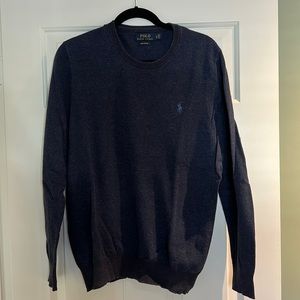Polo Ralph Lauren Mesh-Knit Cotton Crewneck Sweater